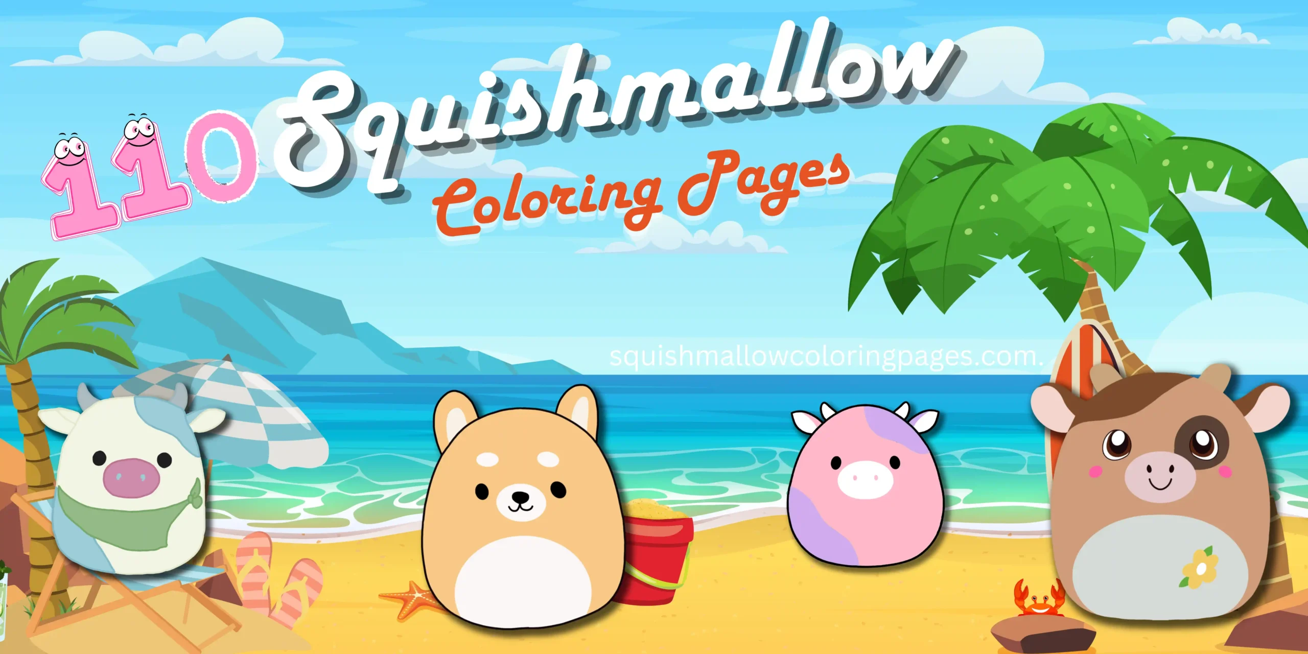 Squishmallow Coloring Pages New Banner