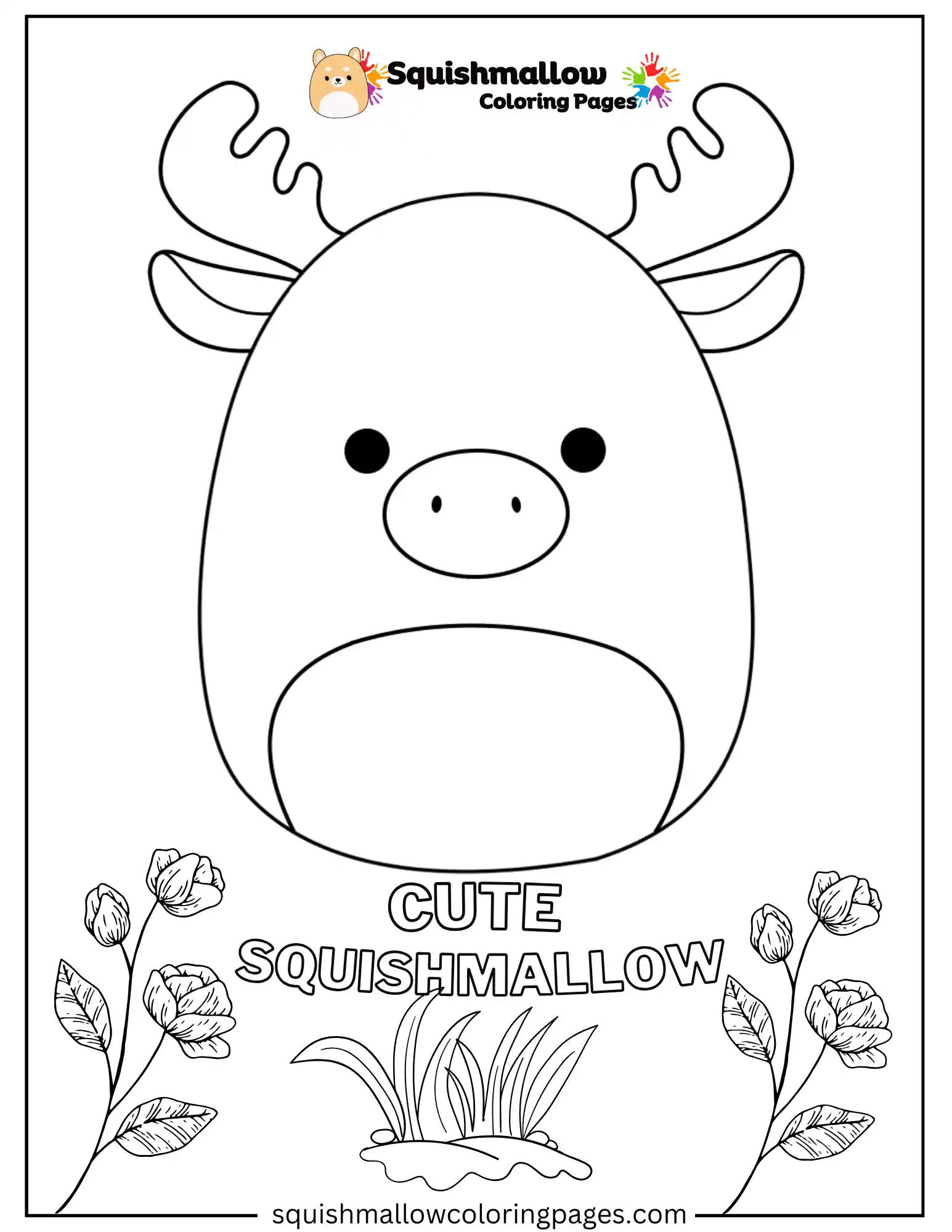 Cutie Squishmallow Coloring Pages