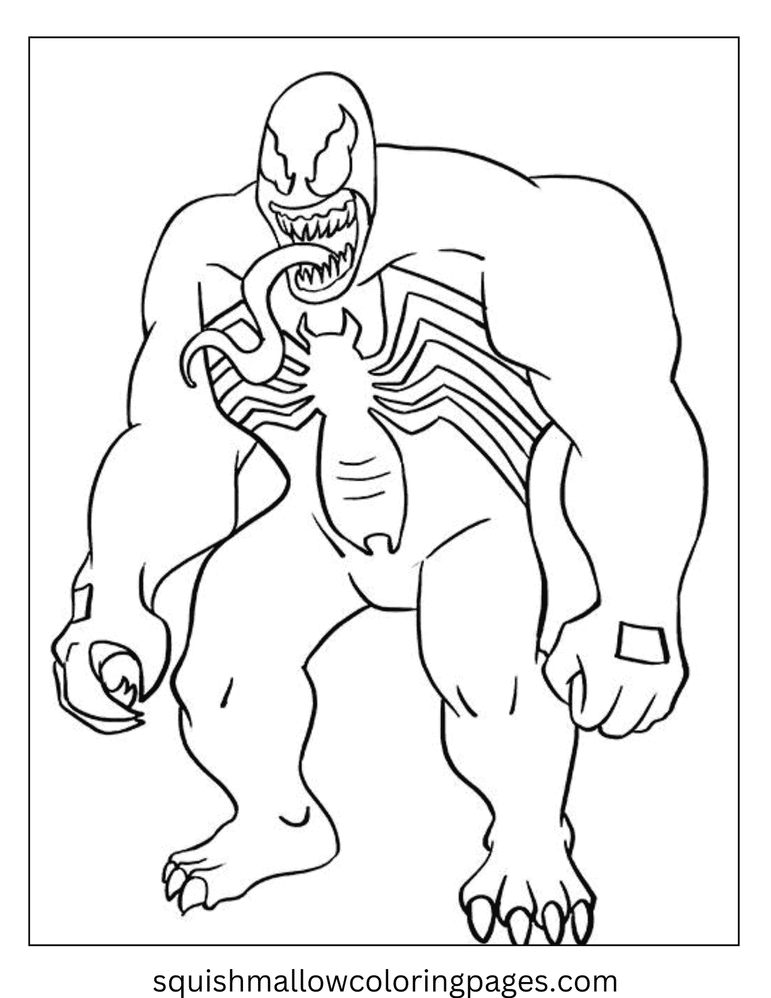 Fat Venom coloring pages