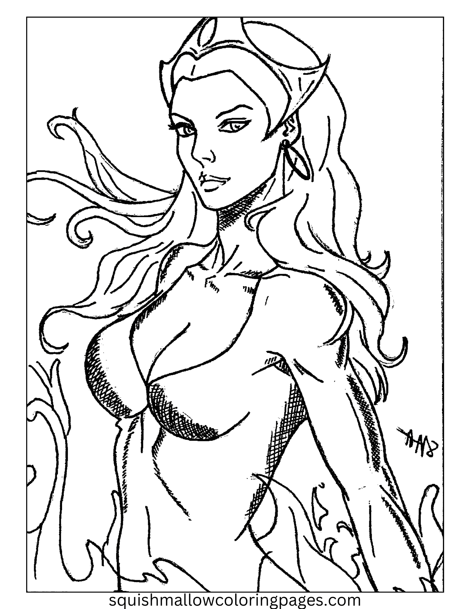 Marry Jane Watson Spiderman Coloring Pages